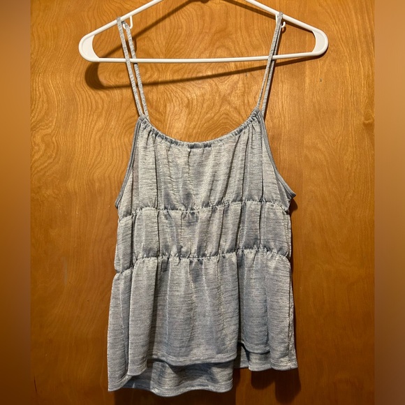 Victoria's Secret Gray Tie Front Tiered Camisole - Picture 4 of 8